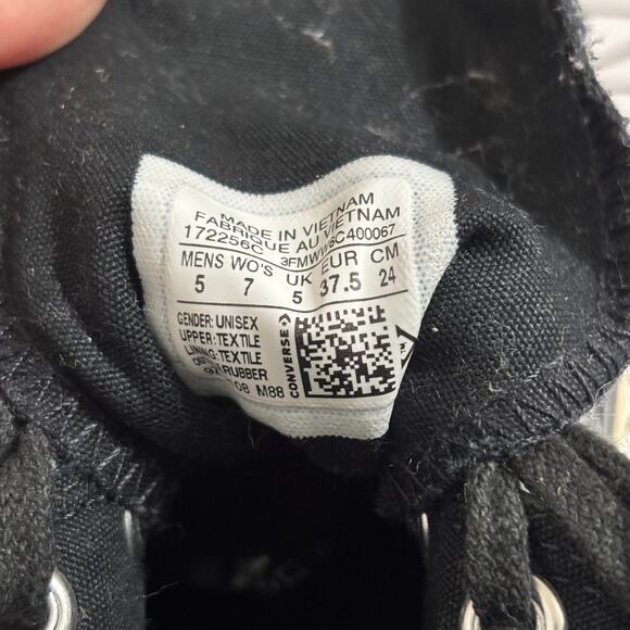 Converse Chuck Taylor 70 Hi Top Reflective Black Lepoard Sneakers Unisex Sze 5/7 - Picture 9 of 9